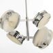 Kelly Wearstler Melange LED 25.25 inch Polished Nickel Multi-Positional Semi-Flush Chandelier Ceiling Light