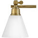 Arti 4 Light 32 inch Heritage Brass Vanity Light Wall Light