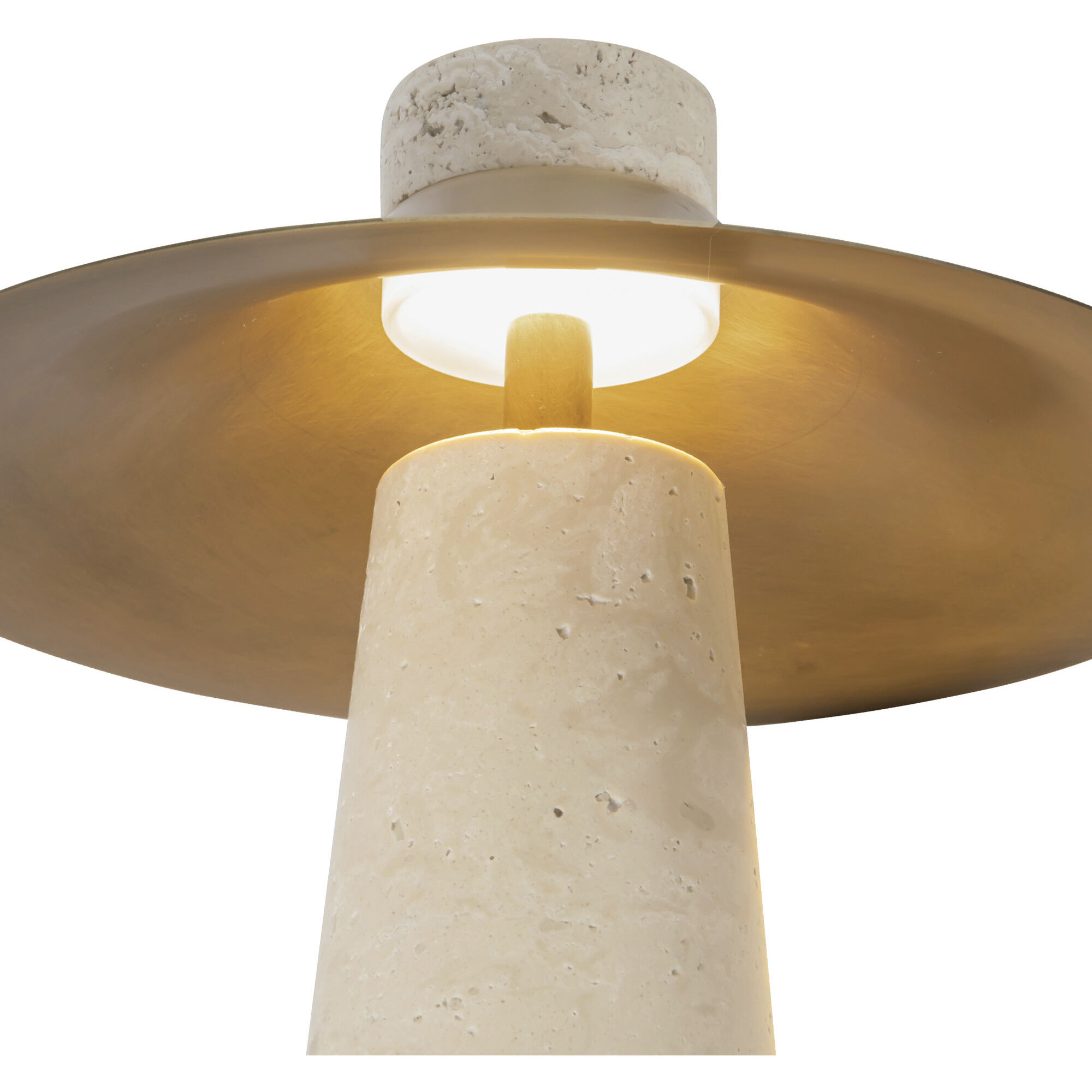 Hagen 12 inch 3 watt Vintage Brass Table Lamp Portable Light