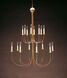 Hunter 1 Light 38 inch Dark Antique Brass Chandelier Ceiling Light
