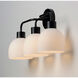 Coraline 3 Light 23 inch Black Bath Vanity Wall Light 