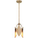 Eden 3 Light 8.5 inch Old Satin Brass Pendant Ceiling Light