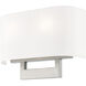 Hayworth 2 Light 14 inch Brushed Nickel ADA ADA Wall Sconce Wall Light