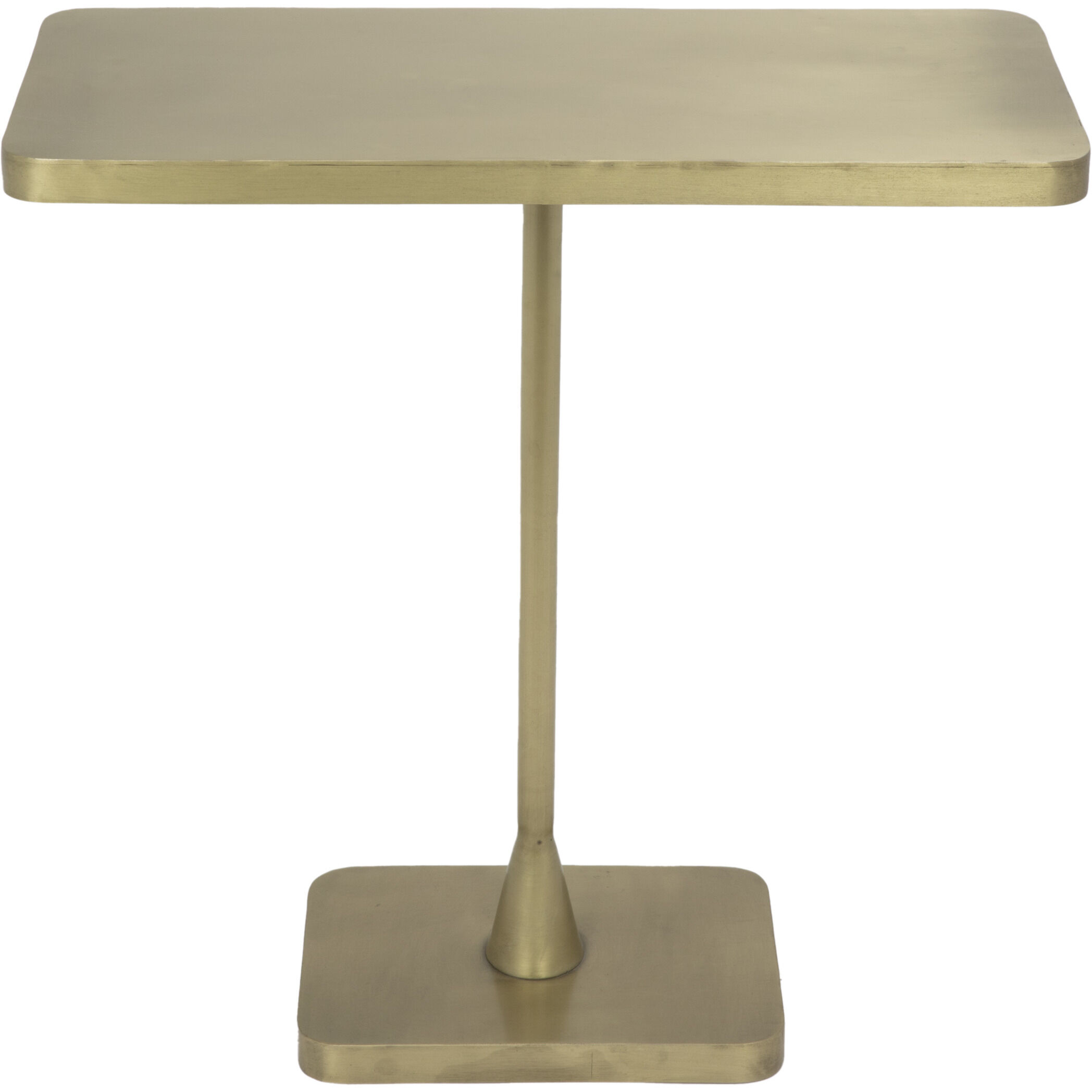 Hild 25 X 24.5 inch Antique Brass Side Table