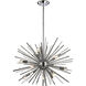 Starburst 12 Light 27 inch Polished Chrome with Clear Chandelier Ceiling Light