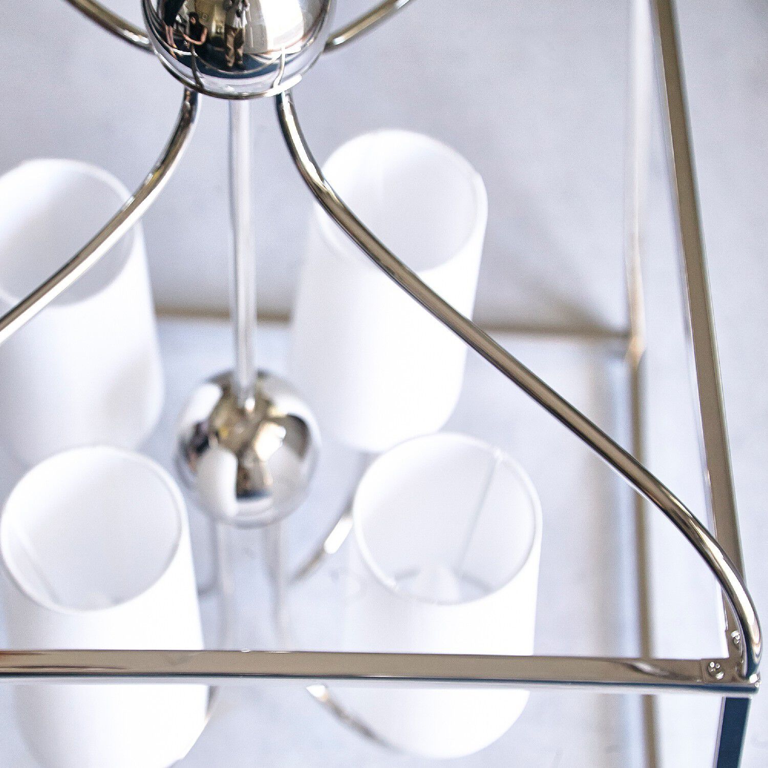 Sylvan 4 Light 21.5 inch Polished Nickel Lantern Chandelier Ceiling Light