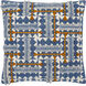 Ashbury 18 inch Dark Blue Pillow Kit in 18 x 18, Square