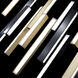 Chaos LED 10 inch Black and Aged Brass Multi-Light Pendant Ceiling Light