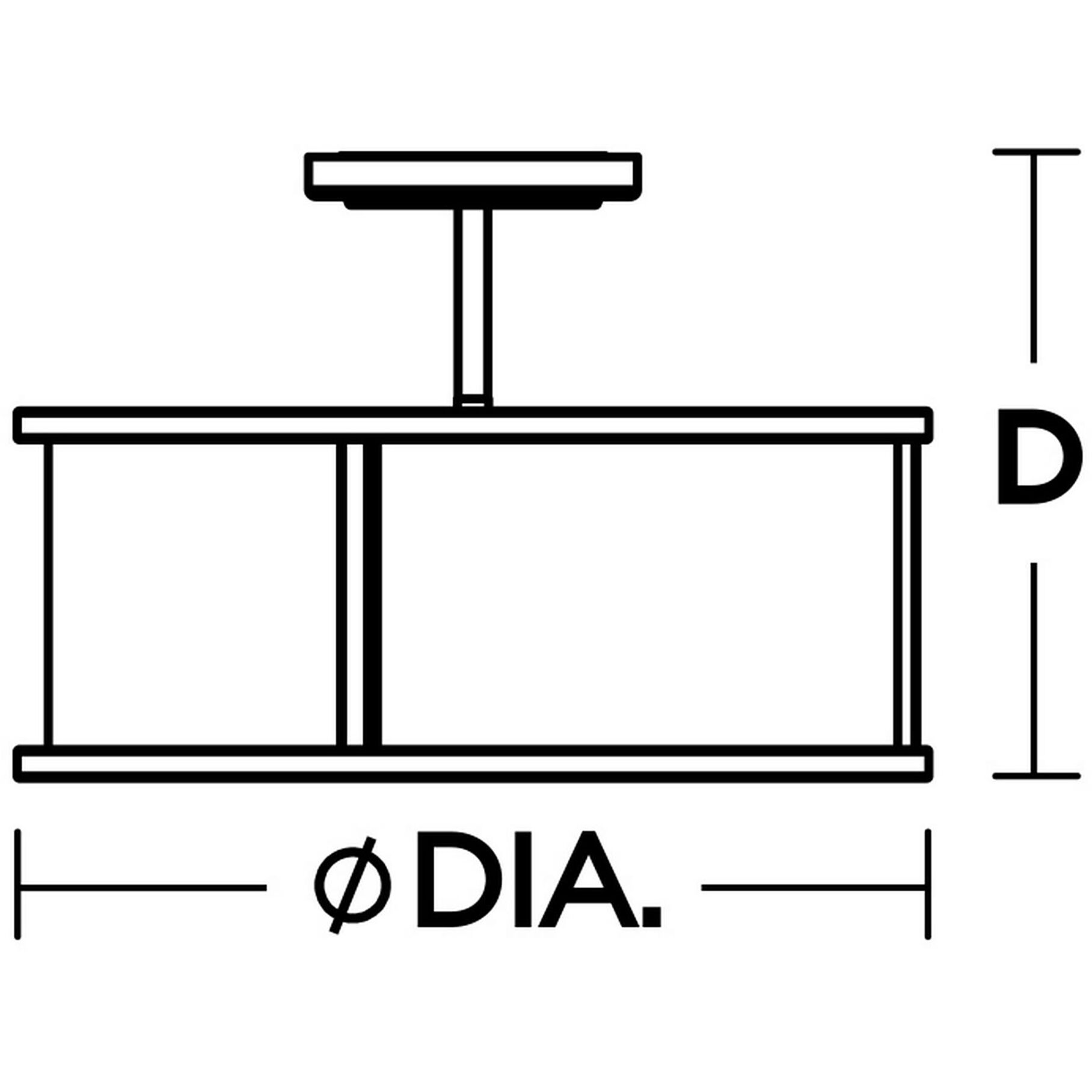 Austin 2 Light 14 inch Bronze Flush Mount Ceiling Light