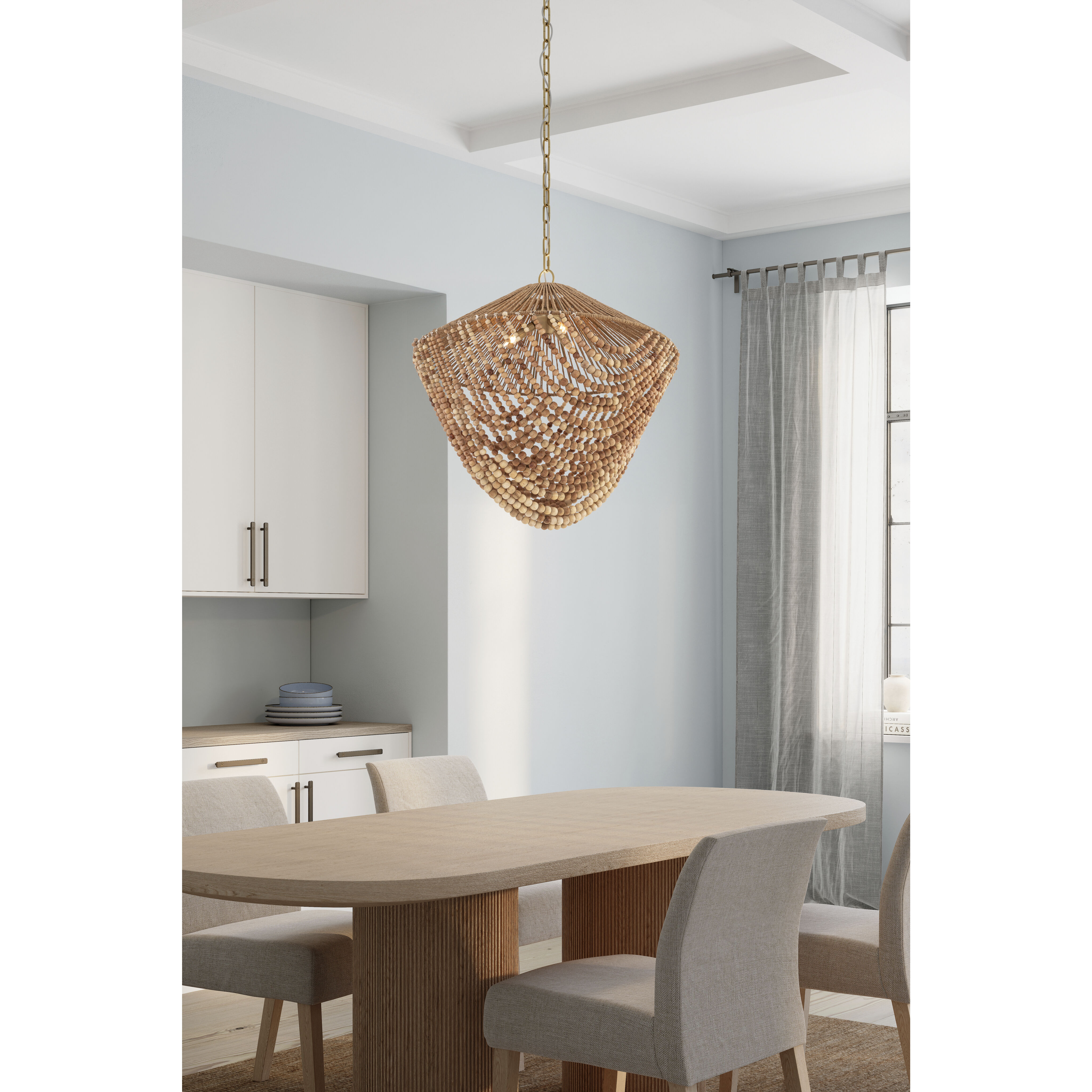 Virella 3 Light 26 inch Legacy Brass Pendant Ceiling Light