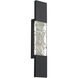 Beyond Glacier LED 27 inch Black Outdoor Wall Light, Beyond