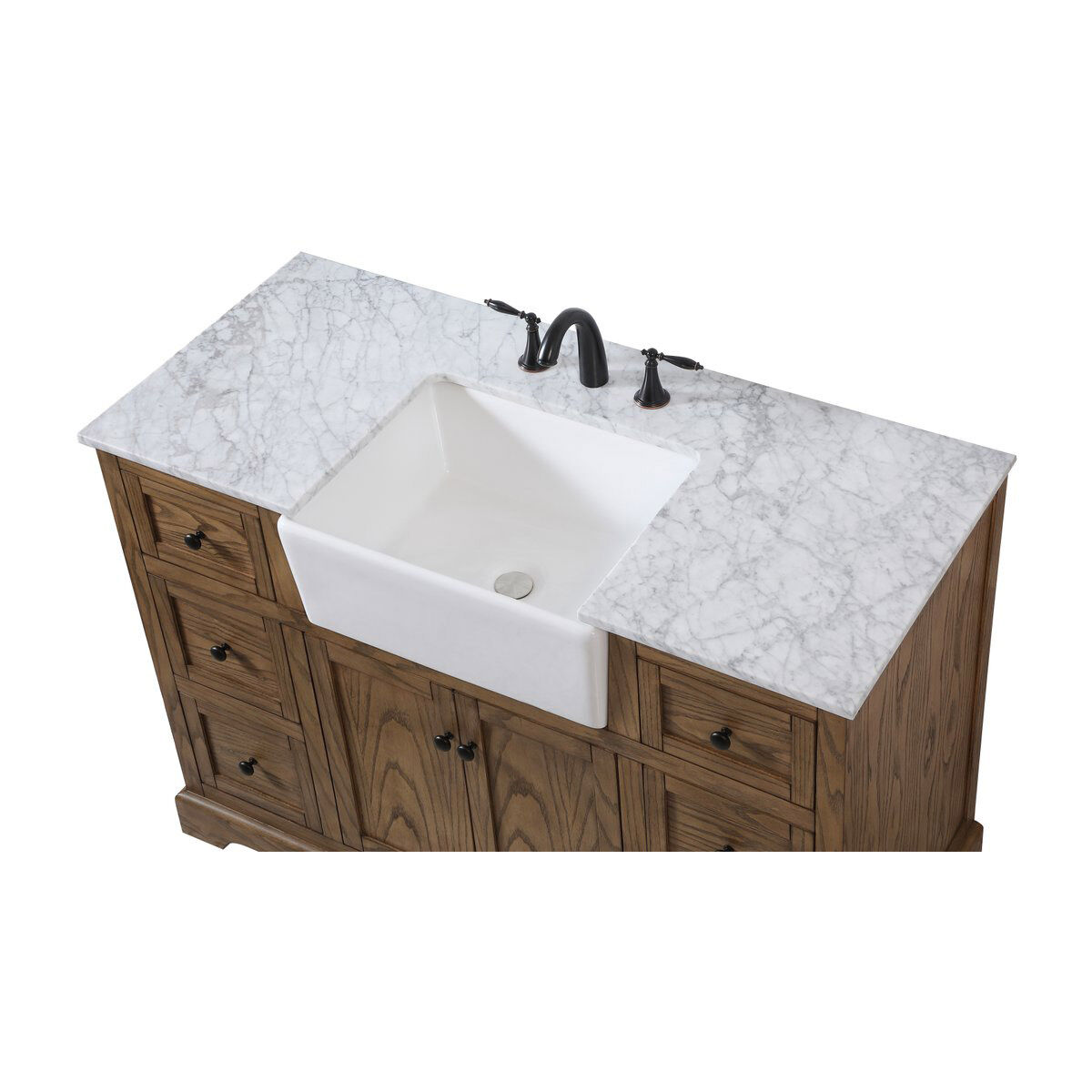 Franklin 48 X 22 X 35 inch Driftwood Bathroom Vanity Cabinet