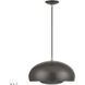 Domma 3 Light 17 inch English Bronze with Antique Brass Accents Pendant Ceiling Light