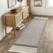 Osasuna 96 X 30 inch Light Grey Rug in 2.5 x 8, Runner
