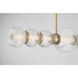 Cordel LED 50.25 inch Legacy Brass Linear Chandelier Ceiling Light