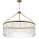 Jolie LED 34 inch Natural Aged Brass Chandelier Ceiling Light
