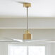 Aspen 70 inch Burnished Brass with Matte White Blades Ceiling Fan