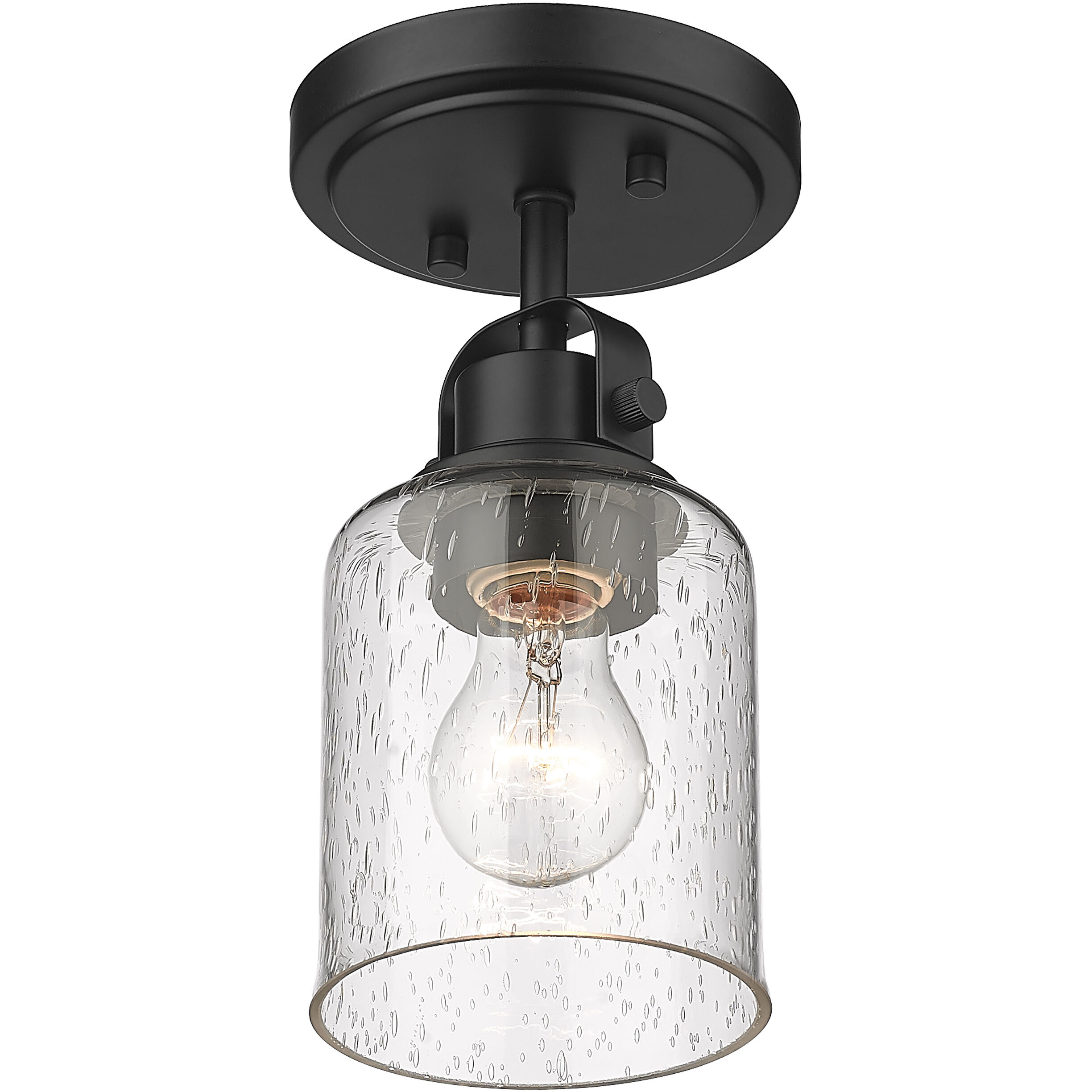 Kinsley 1 Light 5.25 inch Matte Black Flush Mount Ceiling Light