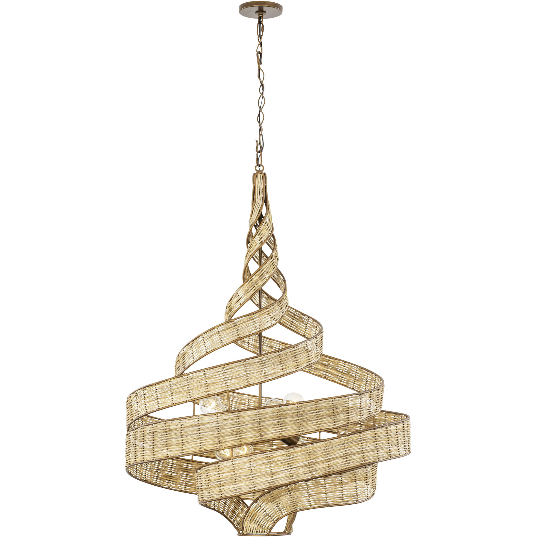 Flow 6 Light 30 inch Baguette Pendant Ceiling Light, Smithsonian Collaboration