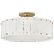 Simone 4 Light 20.75 inch Burnished Gold Semi-flush Mount Ceiling Light