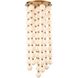 Mod 68 Light 20 inch Satin Brass Chandelier Ceiling Light