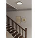 Arclume LED 14.75 inch Dark Matte Black and Legacy Brass Flush Mount Ceiling Light