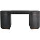 Coventry 66 inch Cerused Ebony and Black and Antique Brass Desk