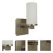 Mercer 1 Light 5 inch Satin Pewter with Polished Nickel Sconce Wall Light