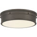 Marnex LED 13 inch Plated Dark Bronze Flush Mount Ceiling Light