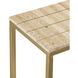 Dezi 48 inch Natural and Brass Console Table