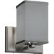Textile 1 Light 7 inch Brushed Nickel Wall Sconce Wall Light, Era Family, Choices