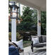 Estate Series Lakehouse Outdoor Wall Mount Lantern in Aged Zinc, Non-LED