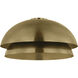 Sean Lavin Shanti LED 20.5 inch Natural Brass Flushmount Ceiling Light