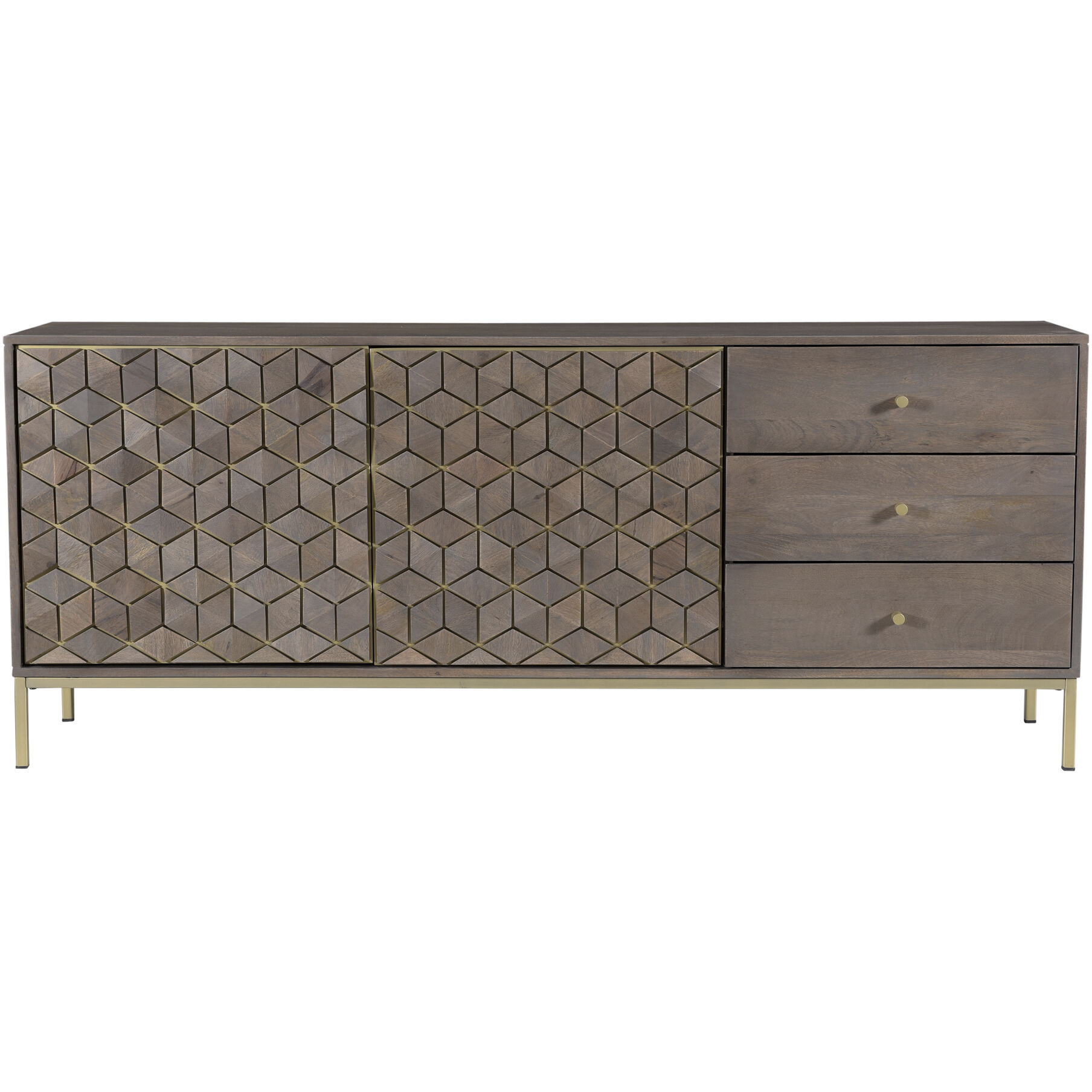 Corolla 71 X 16 inch Grey Sideboard