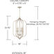 Breigh 4 Light 18 inch Brushed Champagne Foyer Ceiling Light