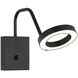 Realm LED 5.38 inch Black Wall Sconce Wall Light