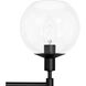 Xidane 3 Light 24 inch Matte Black Vanity Light Wall Light