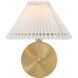 Stella 1 Light 9 inch Natural Brass Wall Sconce Wall Light