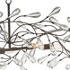 Crislett 6 Light 43 inch Sunglow Bronze Linear Chandelier Ceiling Light
