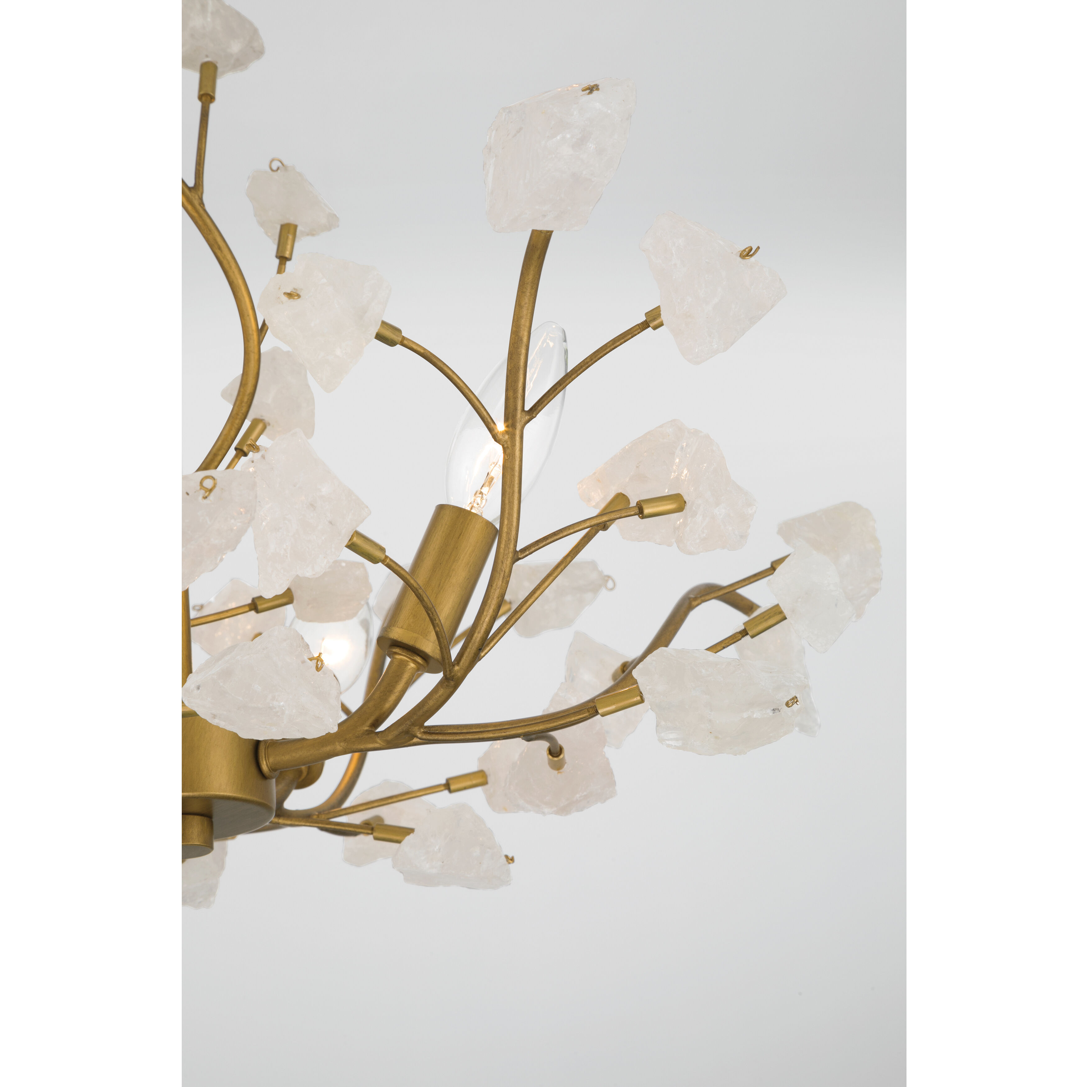 Ramus 4 Light 22 inch Painted Legacy Brass Semi-Flush Mount Ceiling Light