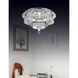 Cascata LED 22 inch Chrome Flush Mount Ceiling Light
