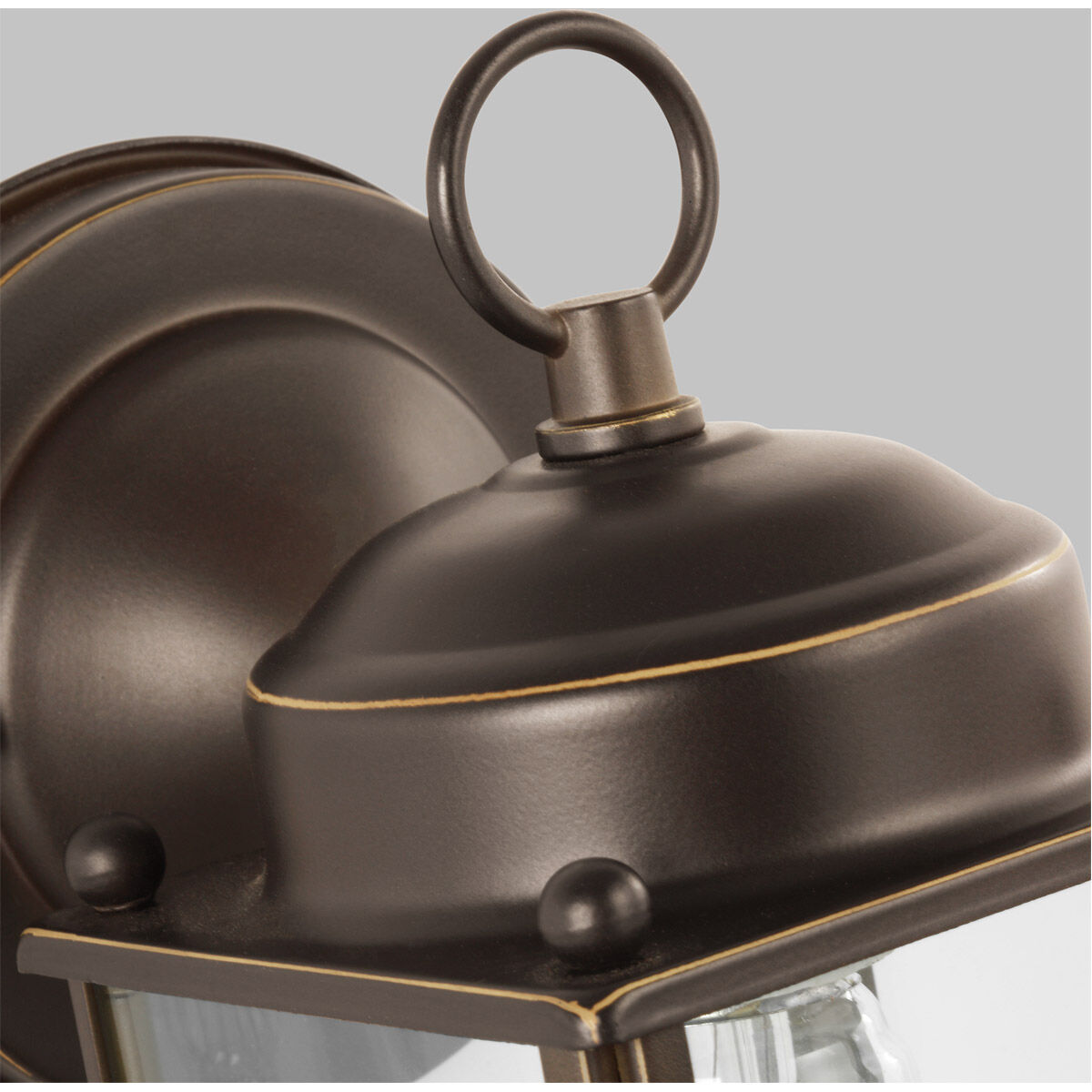 New Castle 1 Light 10.25 inch Antique Bronze Outdoor Wall Lantern, Large