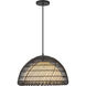 Alora Mood Bondi Pendant Ceiling Light in Matte Black