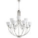 Enclave 12 Light 35 inch Polished Nickel Chandelier Ceiling Light