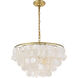 Selene 4 Light 20 inch Brass Pendant Ceiling Light