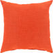 Storm 22 X 22 inch Burnt Orange Pillow Cover