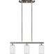 Oslo Island Pendant Ceiling Light in Brushed Nickel