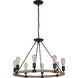 Dillon 8 Light 30.08 inch Flat Black Chandelier Ceiling Light