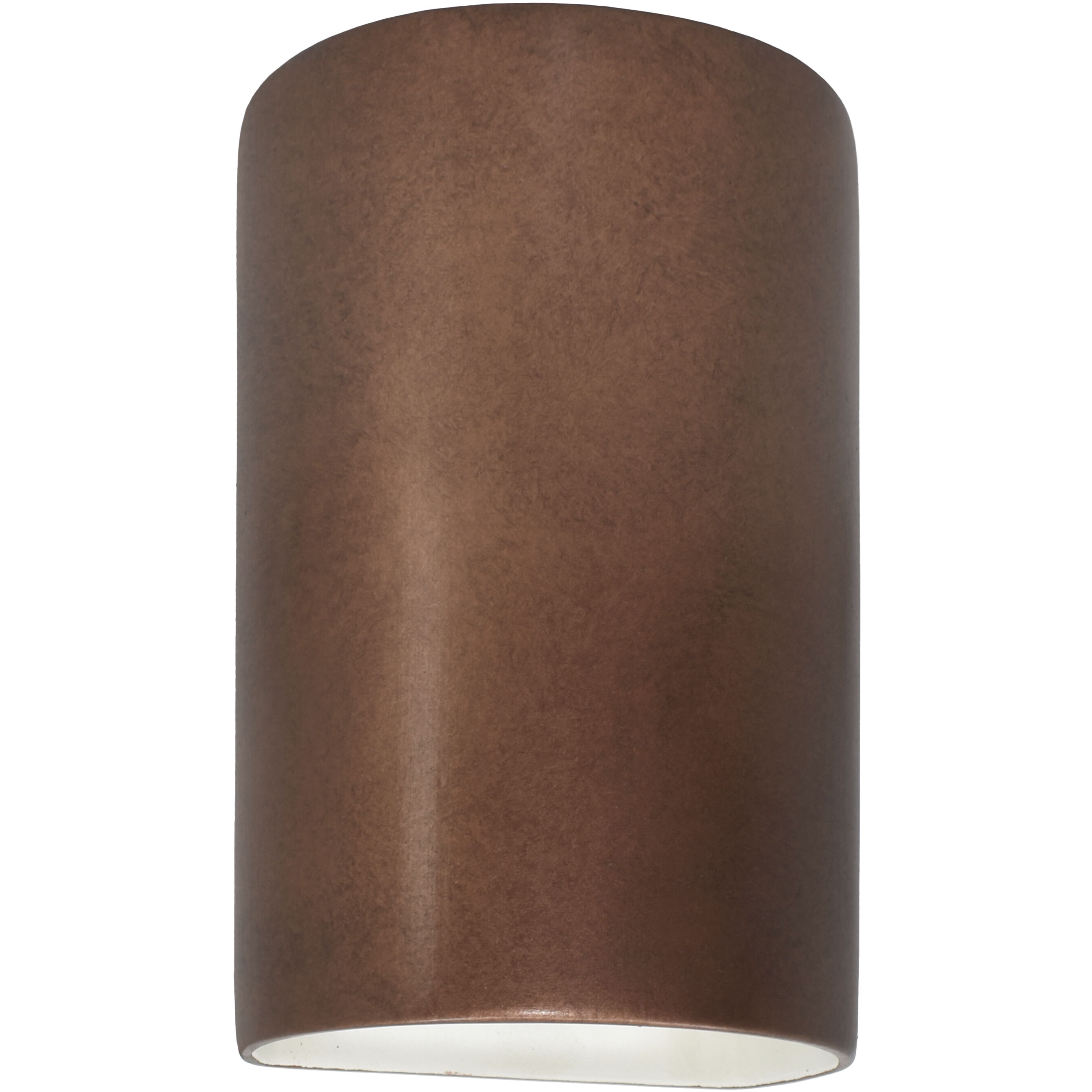 Ambiance Cylinder LED 12.5 inch Antique Copper Outdoor Wall Sconce, Large