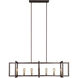 Sean Lavin Finnegan 7 Light 60 inch New World Bronze Linear Chandelier Ceiling Light